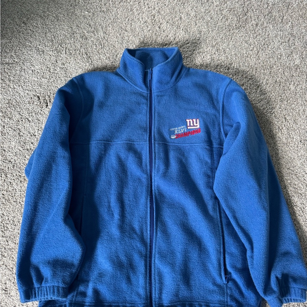 NFL Blue Fleece Jacket - NY giants